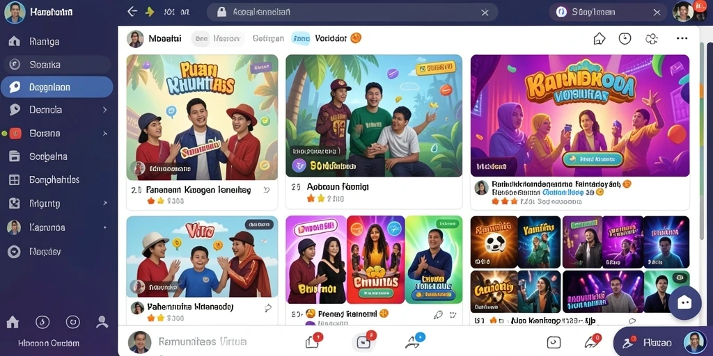 Screenshot AFAF yang menunjukkan pemandangan alam yang indah.