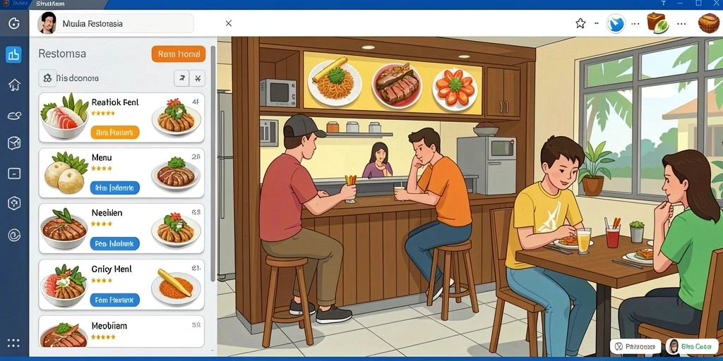 Screenshot menunjukkan karakter utama dalam aksi.