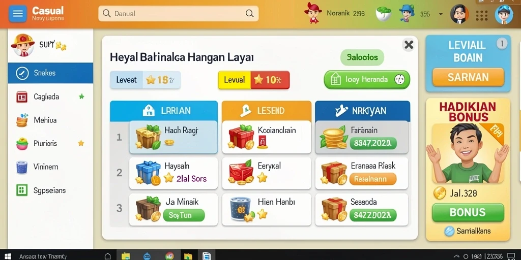 Tampilan antarmuka pengguna yang menarik dan intuitif.