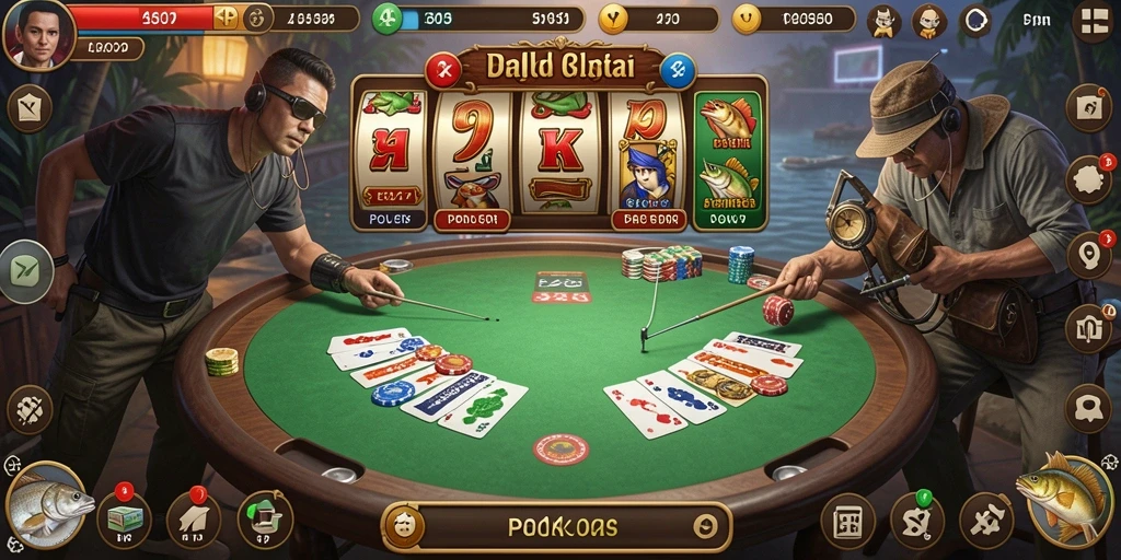 Screenshot menampilkan karakter utama dalam aksi strategis.