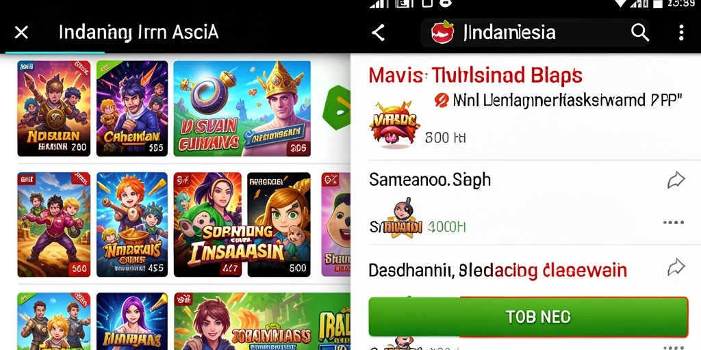 Tampilan awal permainan yang menarik dan penuh warna.