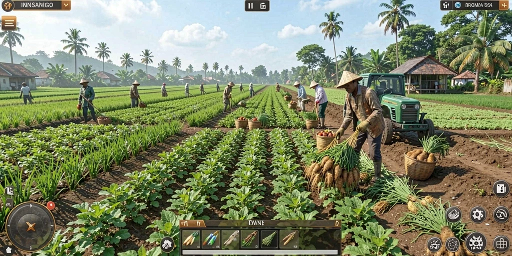 Tangkapan layar petualangan epik di hutan lebat.
