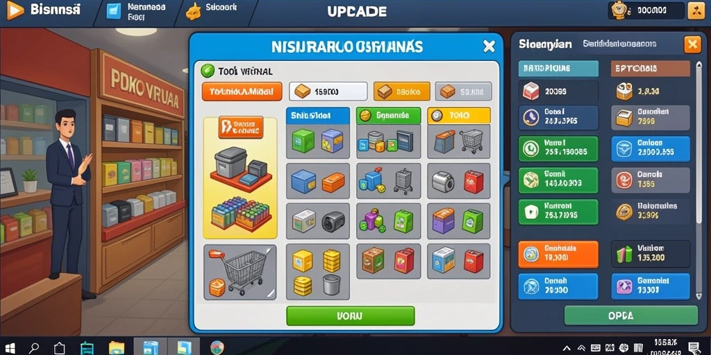 Screenshot karakter utama dalam aksi